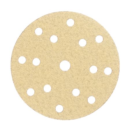 Диск шлифовальный КМ Gold d150 мм P80 на липучку бумажная основа (5 шт.)