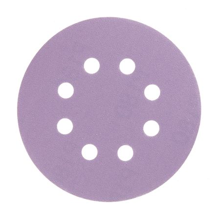 Диск шлифовальный КМ Purple d125 мм P180 на липучку бумажная основа (5 шт.)