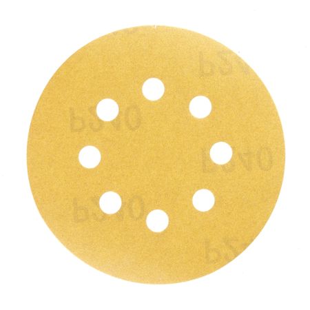 Диск шлифовальный КМ Gold d125 мм P240 на липучку бумажная основа (5 шт.)