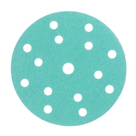 Диск шлифовальный КМ Green Film d150 мм P120 на липучку пленочная основа (5 шт.)