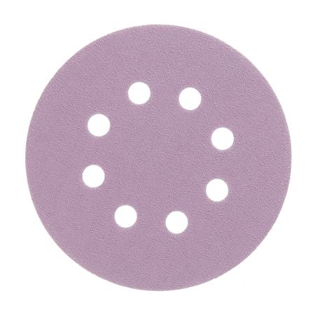 Диск шлифовальный КМ Purple d125 мм P120 на липучку бумажная основа (5 шт.)