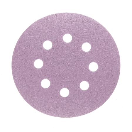 Диск шлифовальный КМ Purple d125 мм P100 на липучку бумажная основа (5 шт.)