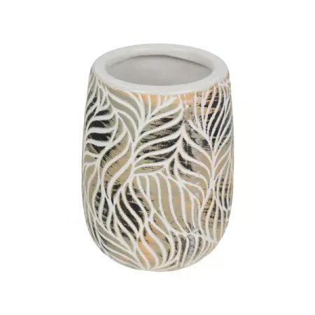 Стакан для щеток форест керамика бежевый