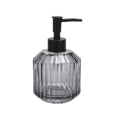 Дозатор для мыла шерон стекло черный