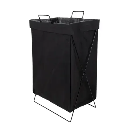 Корзина для белья в ванную комнату 54л ПЭ цвет черный