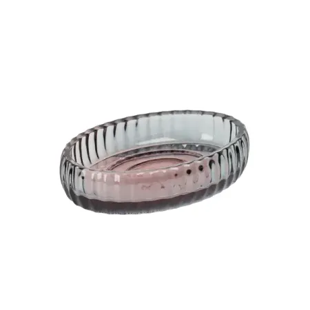 Мыльница санрайз стекло розово-голубой