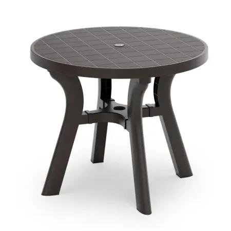 Стол садовый Атлант 90x90x77 см пластик мокко