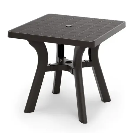 Стол садовый Атлант 80x77x80 см пластик мокко