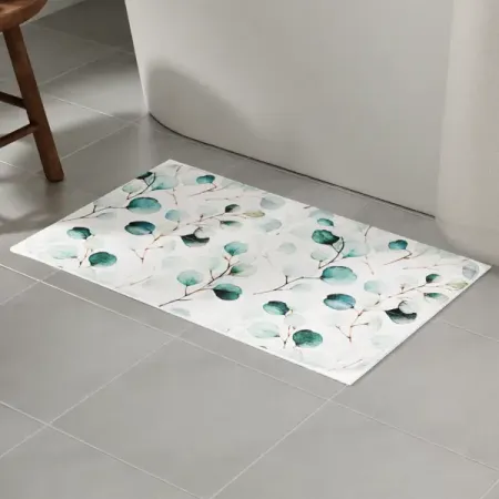 Коврик для ванной Свежесть ADB23105 45x70 см цвет бело-зеленый