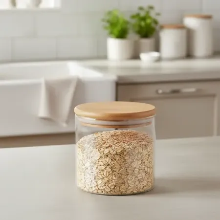 Банка для сыпучих продуктов Mallony Bambu 0.45 л стекло цвет прозрачный хлопковые сетчатые сумки для продуктов