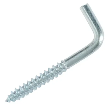 Г-образный винтовой крюк 4x40 мм сталь оцинкованная 4 шт.