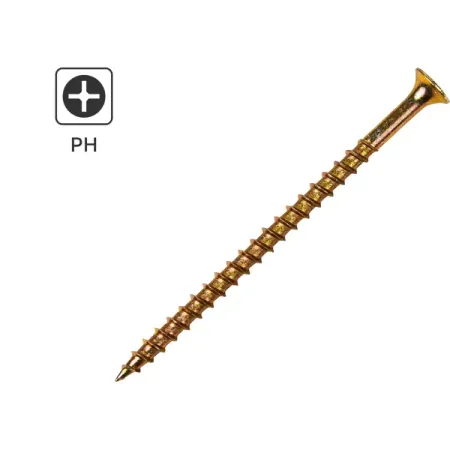 Саморезы по дереву DILWIS потайные острые оцинкованные 4.2x75 мм 3 кг