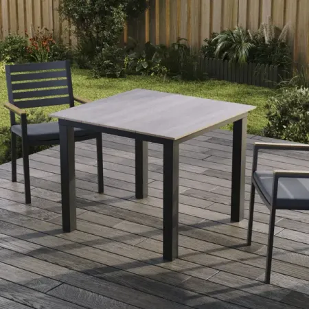 Стол садовый BEGINIA Beshtau Dark 90x90 см алюминий