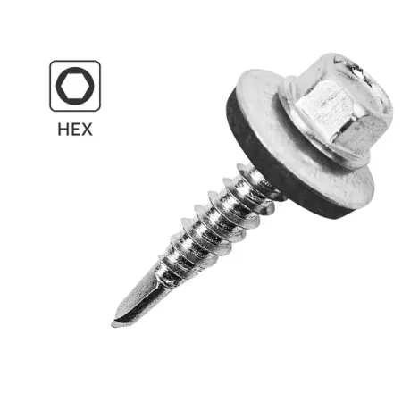 Саморезы кровельные по дереву DILWIS оцинкованные с буром 4.8x29 мм 1 кг