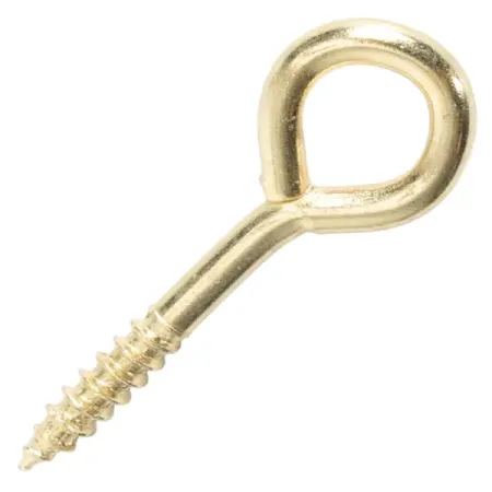 Шуруп-кольцо 3x20 мм сталь 12 шт. цвет золото