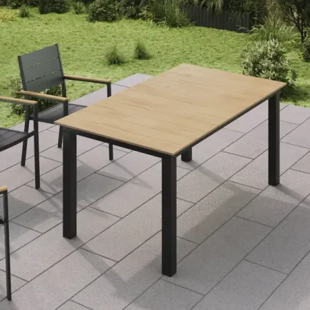 Стол садовый BEGINIA Beshtau Dark 156x90 см алюминий