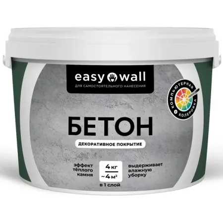 Финишное декоративное покрытие Bayramix 4 кг цвет бетон клеенка подкладная пвх покрытие 1 4м х 2м