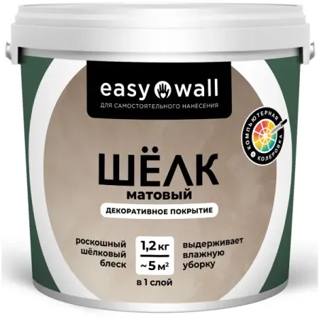 Финишное декоративное покрытие Bayramix 1.2 кг цвет матовый шелк клеенка подкладная пвх покрытие 1 4м х 2м