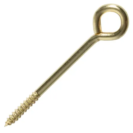 Шуруп-кольцо 6x80 мм сталь 4 шт. цвет золото