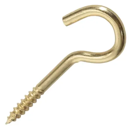 Шуруп-крюк 3x20 мм сталь 12 шт. цвет золото черные винты moshilr м2 м6 из углеродистой стали