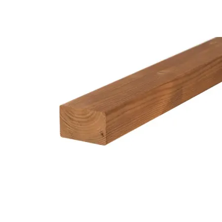 Реечная панель прямоугольник дерево цвет натуральный 3000x40x18 мм
