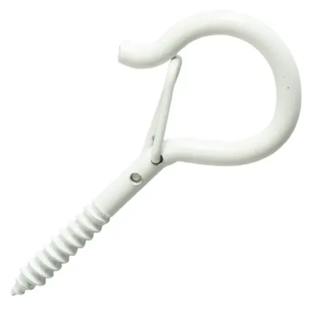 Шуруп-крюк и карабином 4x28 мм RAL9003 6 шт. для карточек на молнии с карабином лама пвх 12×9 12 10832 8