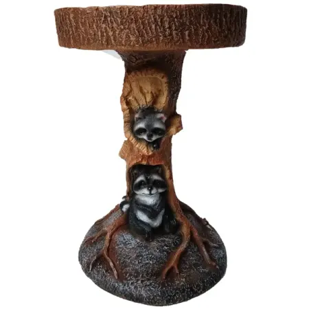 Садовая фигура Еноты-поилка 25x19x17 см садовая статуя тоторо из смолы