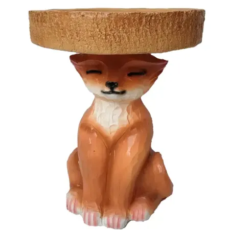 Садовая фигура Лиса-поилка 20x19x16 см