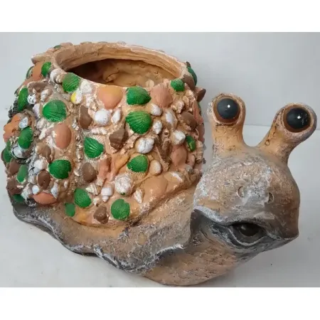 Садовая фигура Улитка 45x26x23 см миниатюрная садовая скульптура