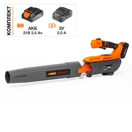 Воздуходувка аккумуляторная ручная Daewoo 21 В Li-Ion 1 АКБ и ЗУ (DABL 5521Li SET) аккумуляторная воздуходувка laipuduo 20в