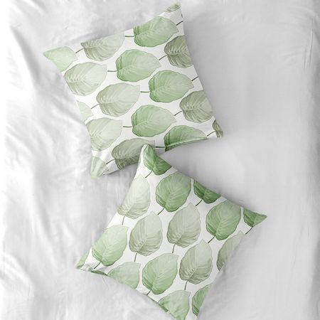 Комплект наволочек Модико (зеленые листья)