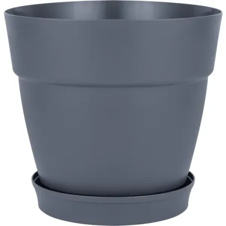 Горшок цветочный Ingreen Villa De Fiori ø38 h35.8 см v26 л пластик вулканический серый