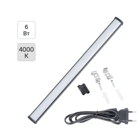 Светильник линейный светодиодный Volpe 400 мм 6 Вт нейтральный белый свет