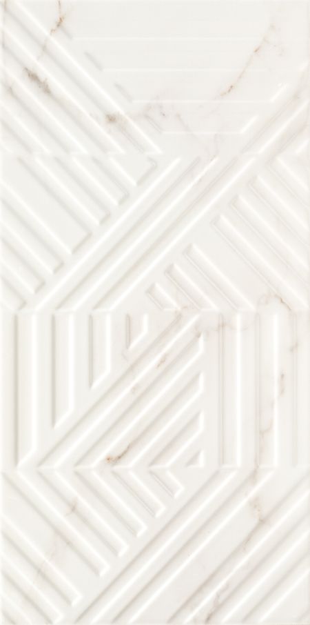 Плитка облицовочная Cersanit Moonlight белый рельеф 598х298х8,5 мм (8 шт.=1,425 кв.м)