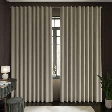 Комплект штор на ленте Джулия 150x250 см цвет бежевый 2 шт радужные шторы из полиэстера