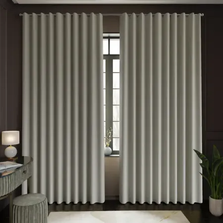 Комплект штор на ленте Джулия 150x250 см цвет серый 2 шт радужные шторы из полиэстера