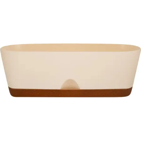 Ящик балконный Ingreen Wood 40 см л сливочный