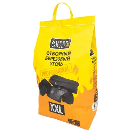 Уголь SuperGrill XXL береза 5 кг