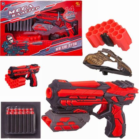 Мегабластер ABtoys с 14 мягкими пулями (PT-01055) harintoo хронограф для стрельбы