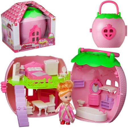 Домик Abtoys земляничка с куколкой (PT-01402)