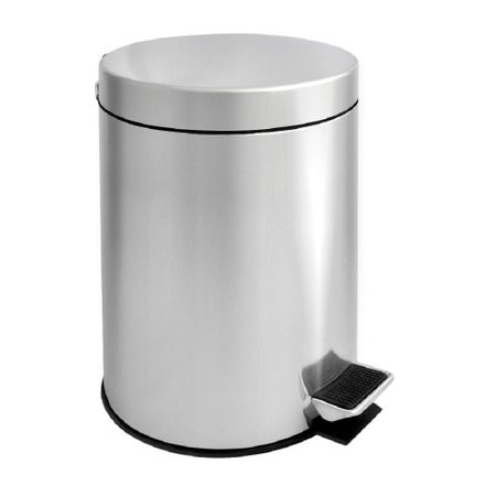 Ведро для мусора Solinne с крышкой 5 л нержавеющая сталь с педалью термосиденье для дачного туалета с крышкой