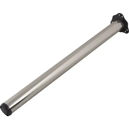 Ножка для мебели круглая ⌀50 мм высота 820 мм никель латунные винты moshilr m2 m10 din916