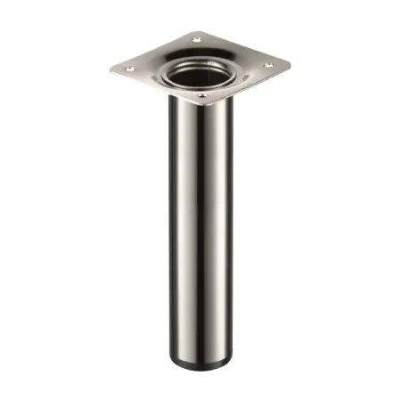 Ножка для мебели круглая ⌀30 мм высота 150 мм никель