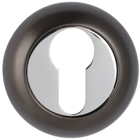 Накладка на замок Edson EDS-SC-Z01 ⌀50.2 мм цвет матовый чёрный 2 шт.