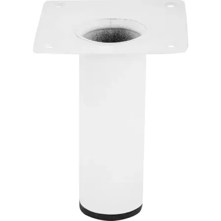 Ножка для мебели круглая ⌀30 мм высота 100 мм белая