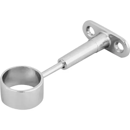 Держатель трубы к стене регулируемый проходной ⌀25 хром