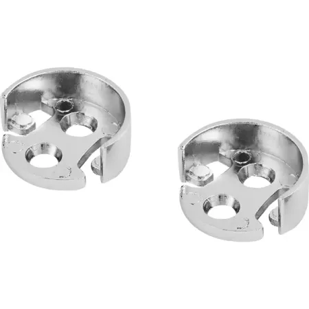 Держатель трубы ⌀25 без фиксатора хром 2 шт