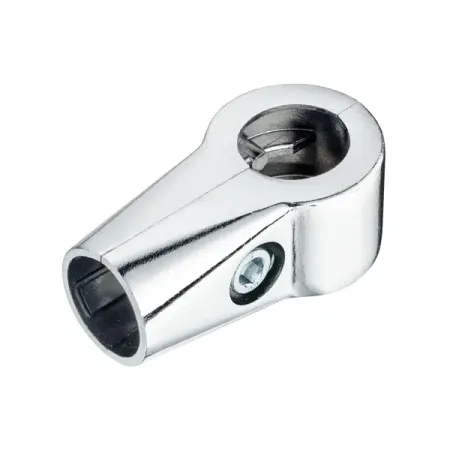 Соединитель 2-х труб усиленный ⌀25 хром