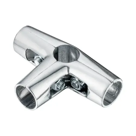 Соединитель 4-х труб ⌀25 хром