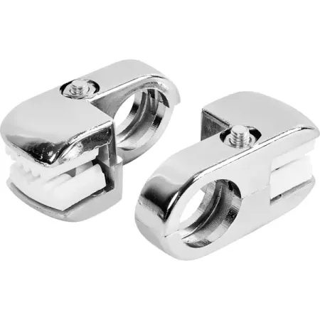 Крепление панели ⌀25 горизонтально хром